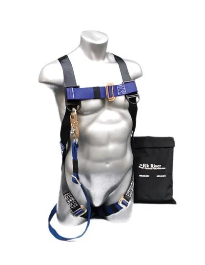 Aerial Lift Kit - 1D Harness. 3-5 ft. Adjustable EA Lanyard (Snap Hook). Carry Bag