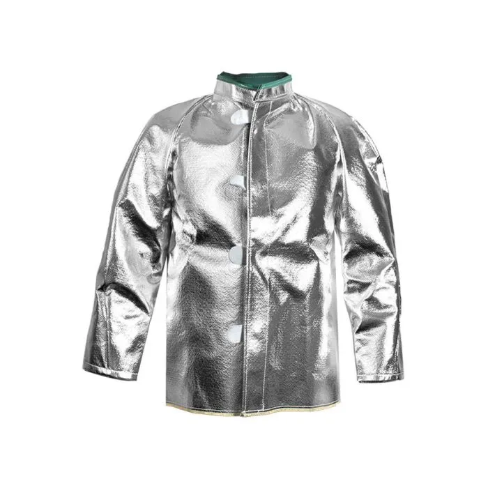 Aluminized Coat - 19 oz. Carbon/Para-Aramid. 30 or 45 in. Long Deluxe Ventilated Jacket