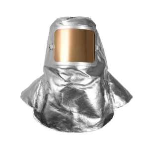 Aluminized Hood - Universal Fit Ratcheting Head Suspension. Gold Film Cover. Replaceable Window