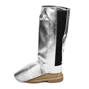 Aluminized Leggings - 19 oz. Aluminized OPF/Para-Aramid Blend. FR Hook and Loop Closure