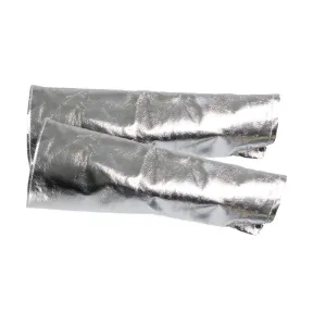 Aluminized Sleeves - 14 oz. OPF-Carbon/Kevlar Blend. 18-23 in. Long. Snap Wrist. Open Top