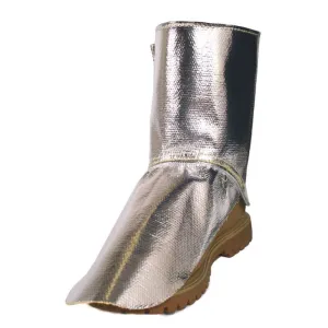 Aluminized Spats - 14 oz. OPF Carbon/Kevlar Blend. FR Hook and Loop Closure