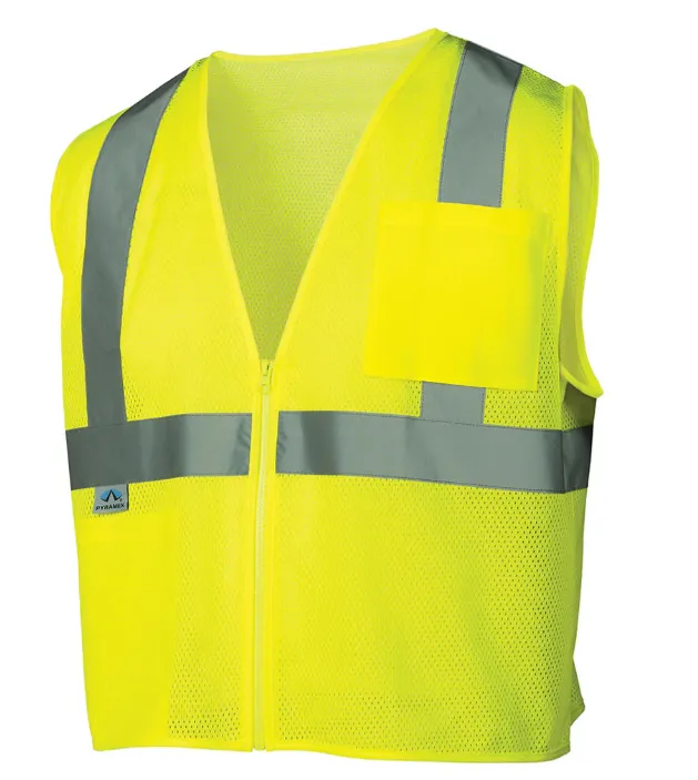 Apex Logo - RVZ21 Hi Vis Mesh Vest - ANSI 2. Type R. Zipper