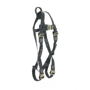 Arc Flash Harness - Nylon. Soft D-Ring. Steel QC Buckles