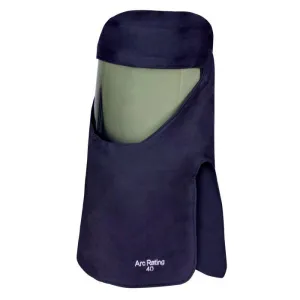Arc Flash Hood with Faceshield. Slotted Adapter. and Hard Hat - Fire and Arc Flash Resistant - National Safety Apparel
