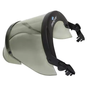 Arc Flash PureView Faceshield on Helmet Mounted Visor Frames - 20 Cal Arc Flash. Fits Most Hard Hat Helmets - National Safety Apparel