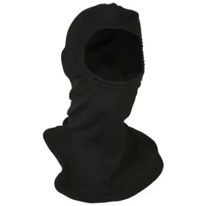 Balaclava - Fire and Arc Flash Resistant. Black. Double Layer Hood. Half Face Opening. Shoulder Length (PK 2 Hoods) - National Safety Apparel