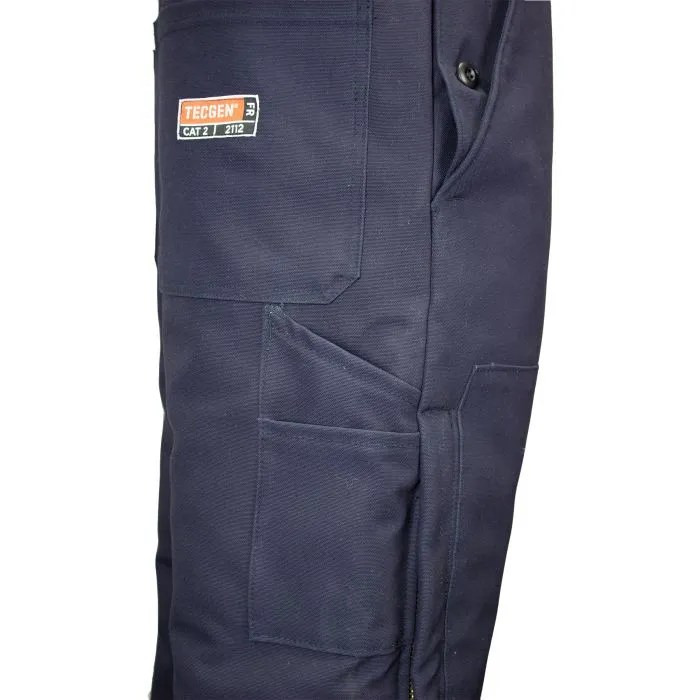 Bib Overalls - Fire and Arc Flash Resistant. Zip Close