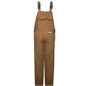 Bib Overalls - Flash Fire and Arc Flash Resistant. Water Repellent. Quilted Liner. Zipper on Both Legs - National Safety Apparel