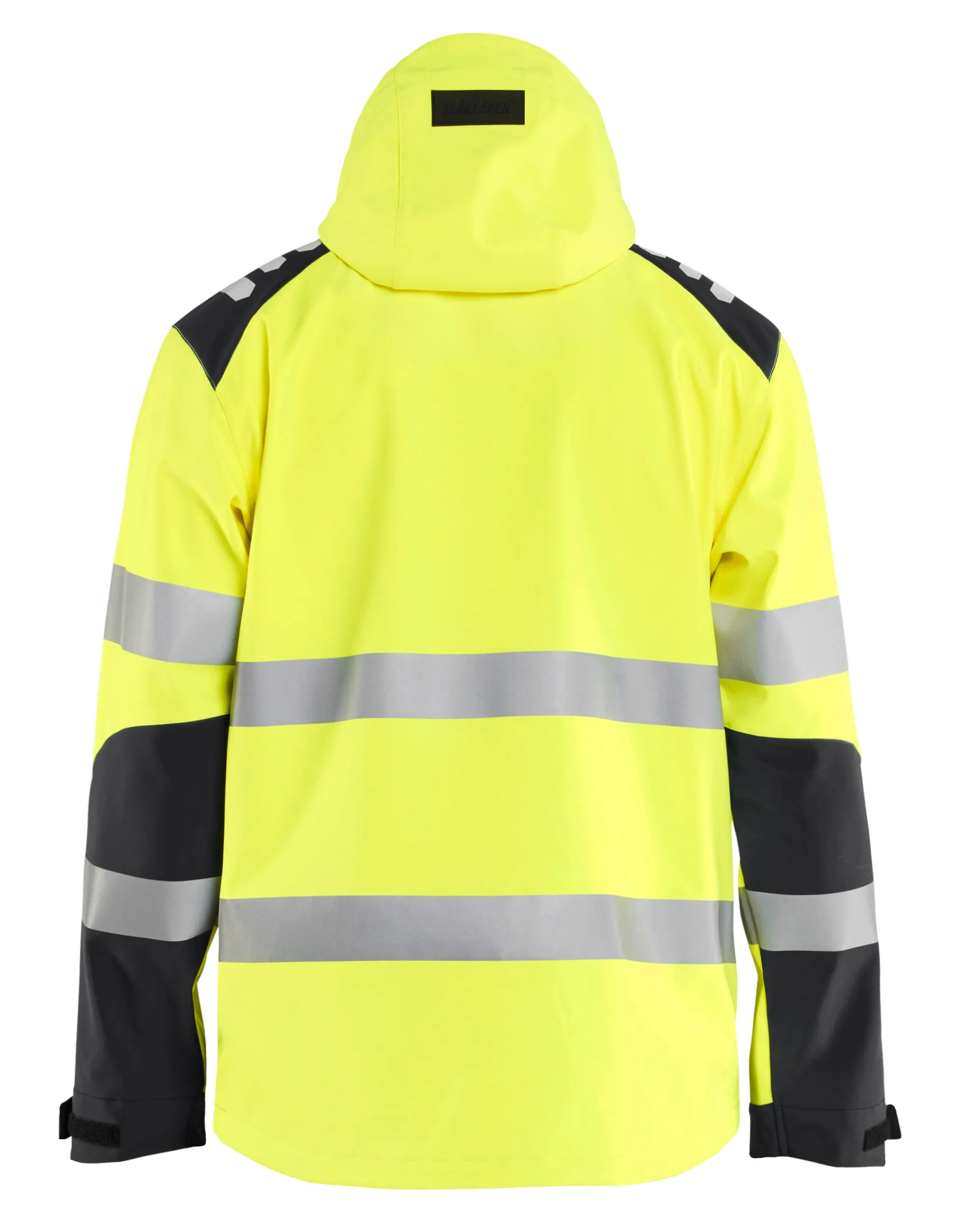 BlakLader -Hi-Vis Softshell Jacket - Yellow/Black w/hood