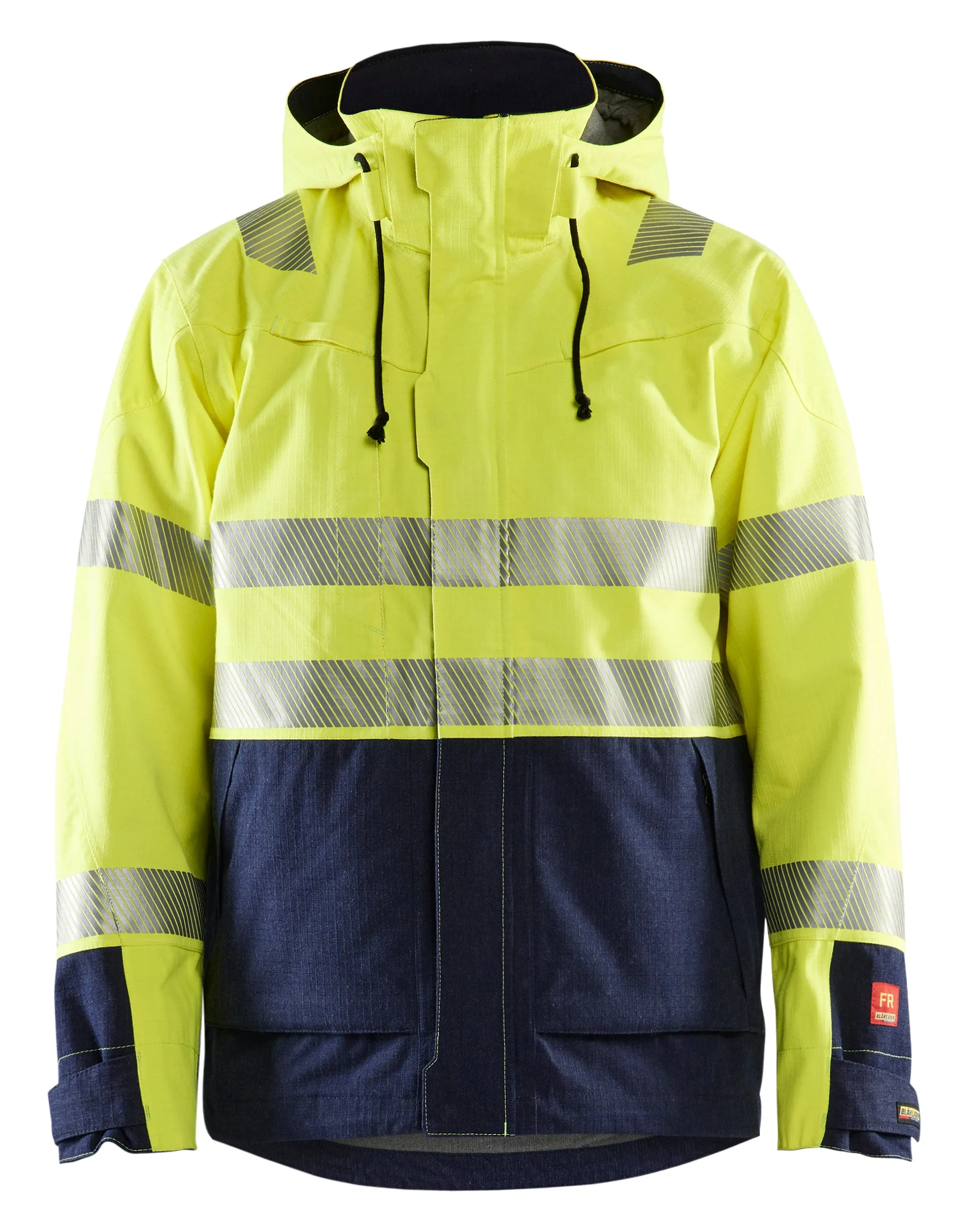 Blaklader - Multinorm Yellow Hi-Viz/Navy Blue Shell Jacket - 32 cal/cm. CAT 3