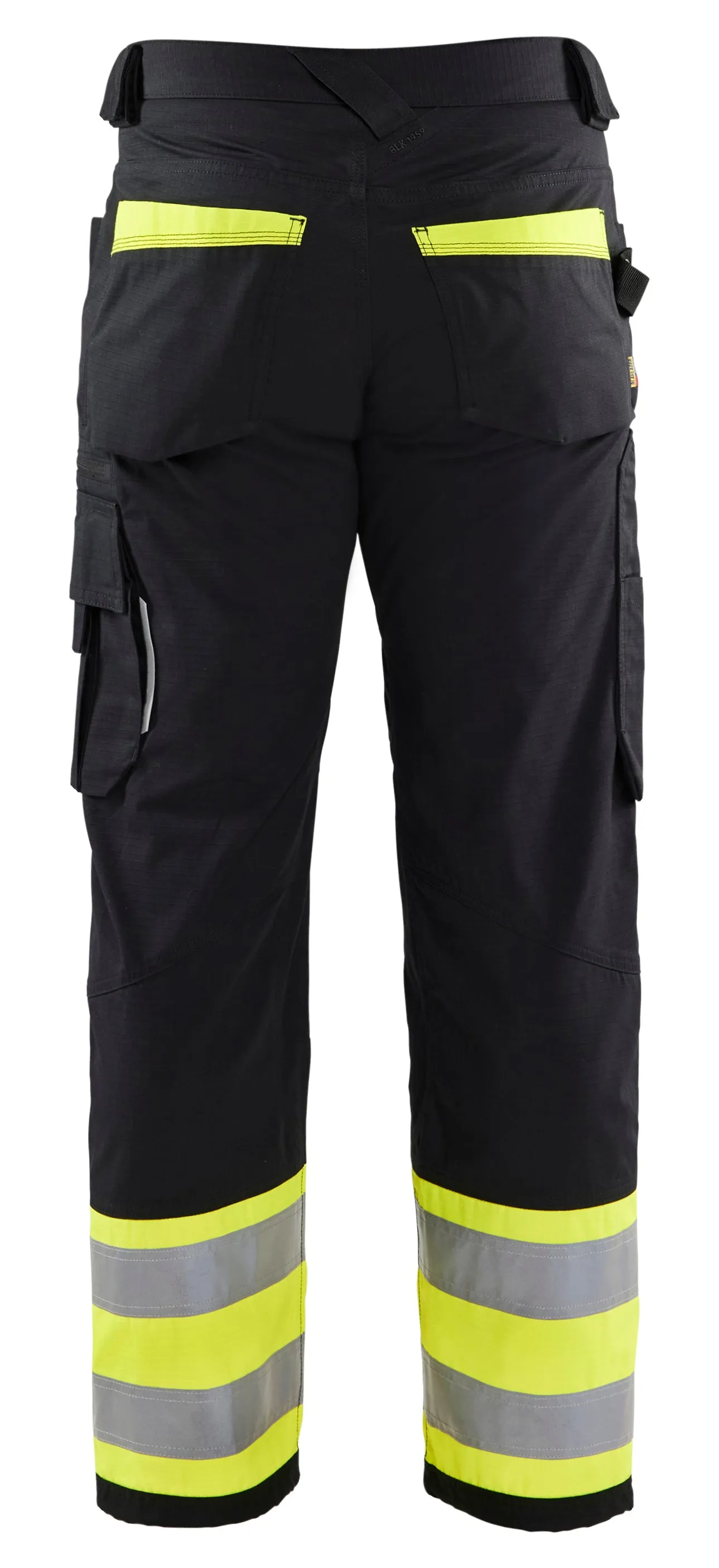 Blaklader - Visibility Rip Stop Pants - Black/Yellow