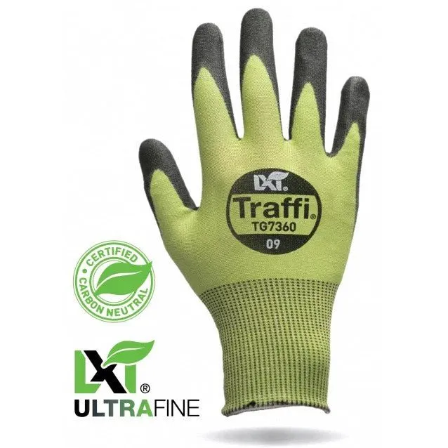 Carbon Neutral Gloves Traffi LXT Polyurethane Palm (PK 10 Pairs)