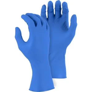 Chemical Resistant Disposable Gloves - 8 MIL Nitrile. Embossed Pattern. Ambidextrous. 12 Inch Beaded Rolled Cuff (480 Gloves)