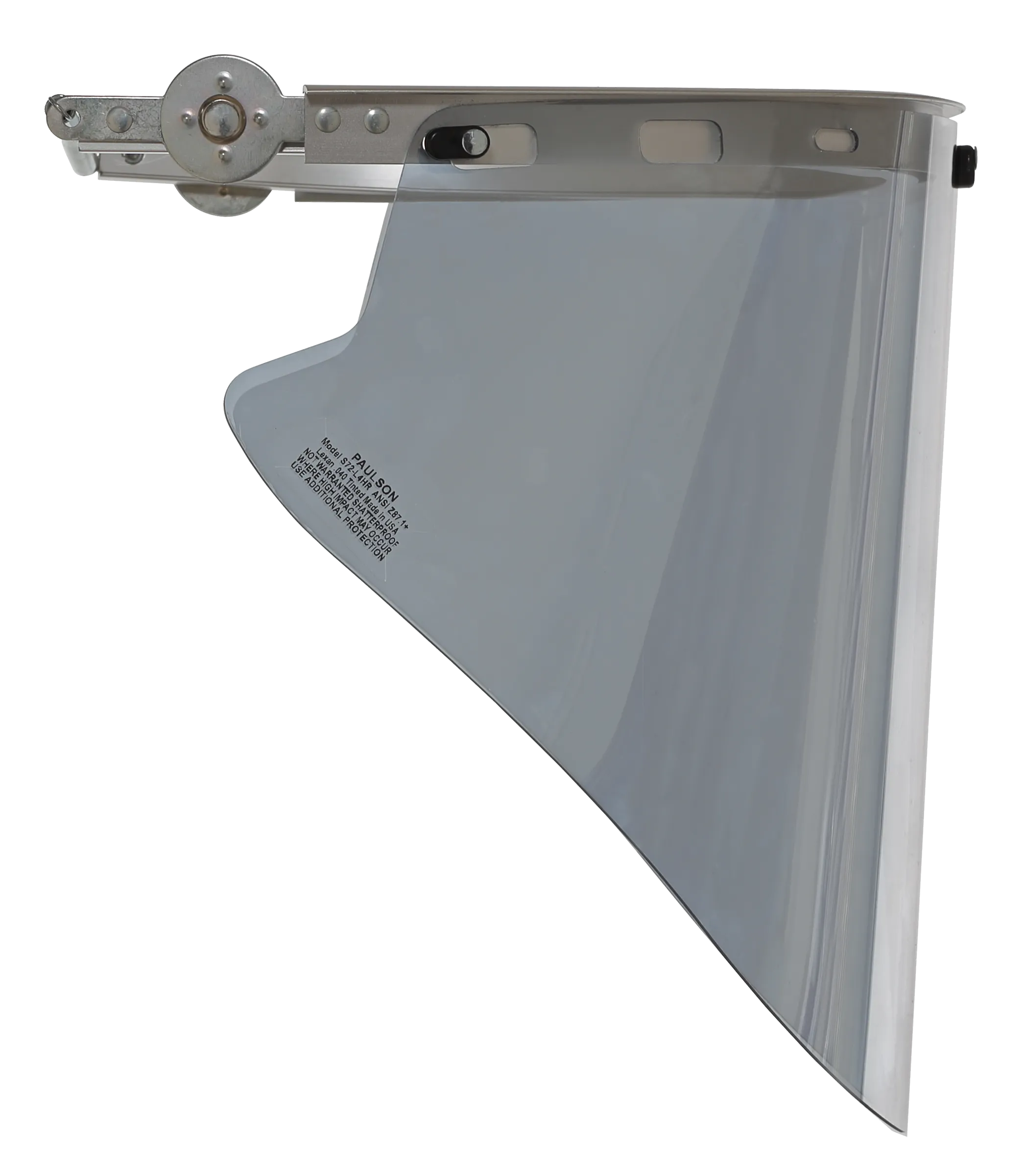 Clear Aluminized High Heat Faceshield With Universal Aluminum Bracket