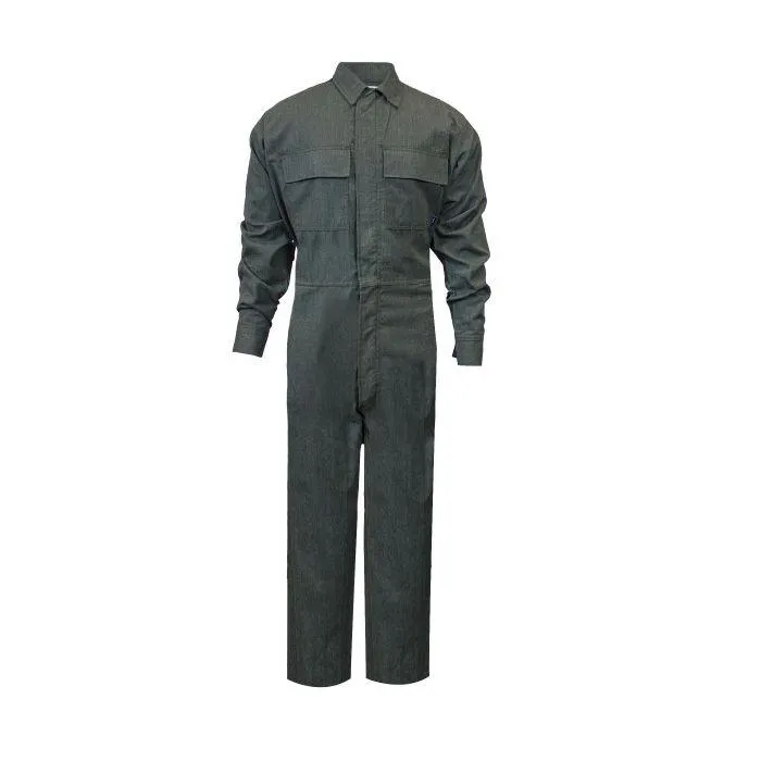 Coveralls - Fire (FR) and Arc Flash Resistant. Two Chest Pockets. Anti-Static. Moisture-Wicking OPF Blend Twill Fabric - National Safety Apparel