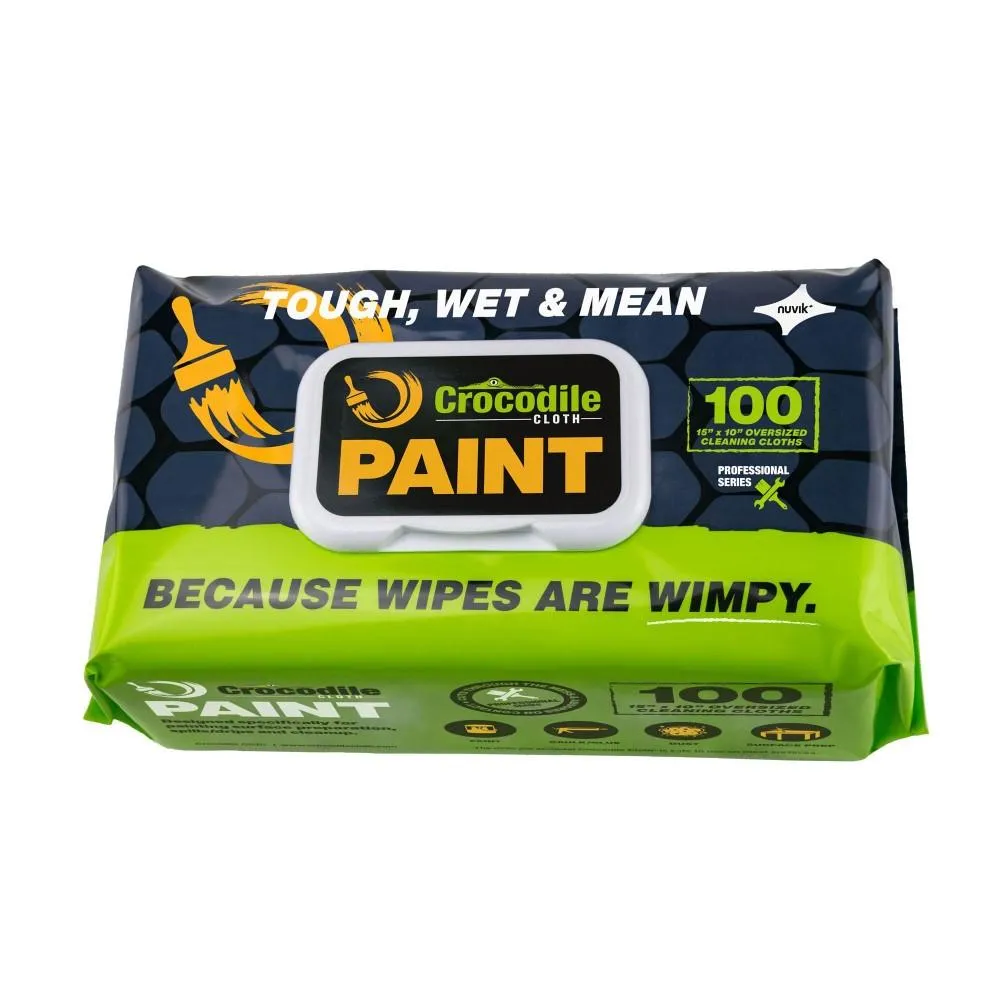 Crocodile Cloth Industrial Wipes (PK 100 Wipes) - Original. Automotive. or Paint