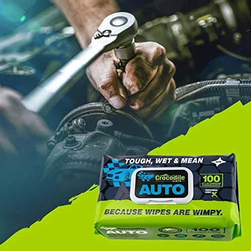 Crocodile Cloth Industrial Wipes (PK 100 Wipes) - Original. Automotive. or Paint