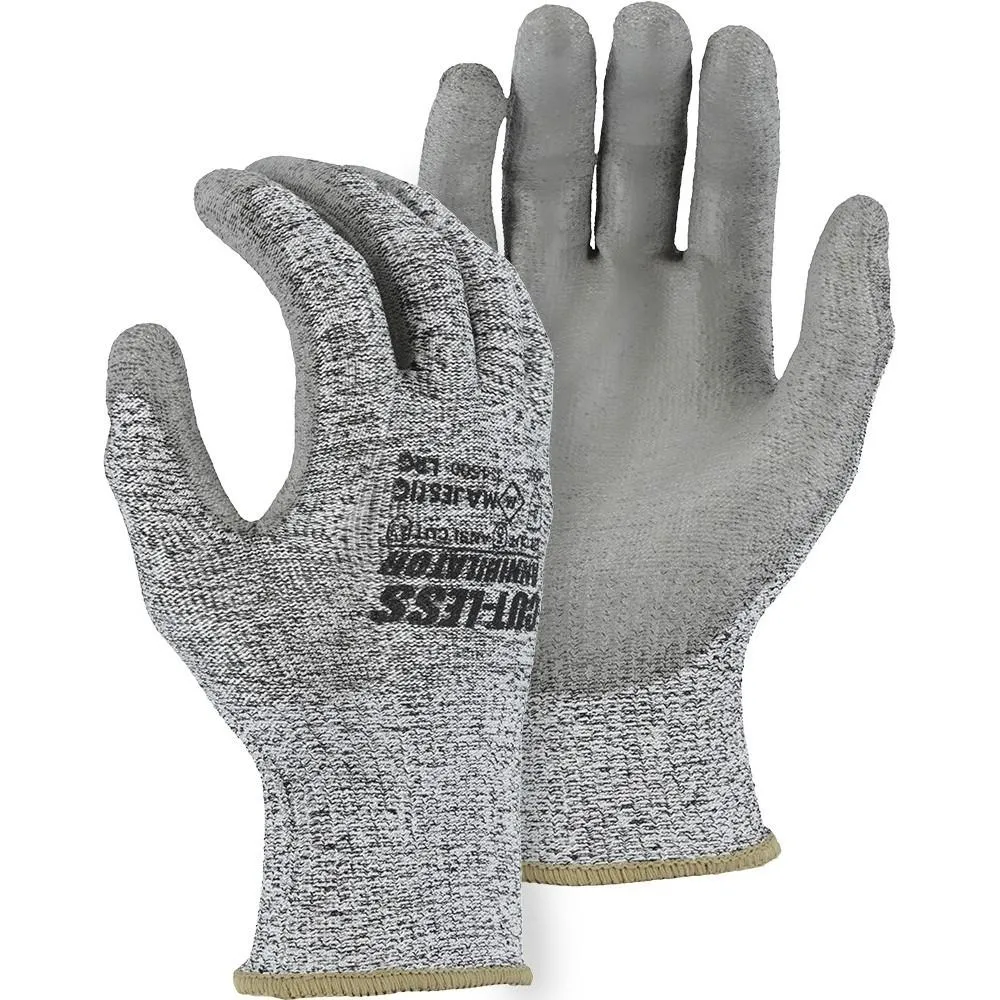 Cut Resistant Glove - Cut-Less Annihilator Blend. Polyurethane Palm Dip. Light Cut Resistance (PK 12 Pairs) - Majestic