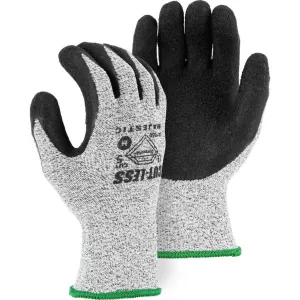 Cut Resistant Glove - Dyneema Blend. Crinkle Latex Palm Dip. Light Cut Resistance (PK 12 Pairs) - Majestic