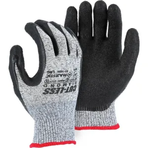 Cut Resistant Glove - Dyneema Blend. Crinkle Latex Palm Dip. Moderate Cut Resistance (PK 12 Pairs) - Majestic