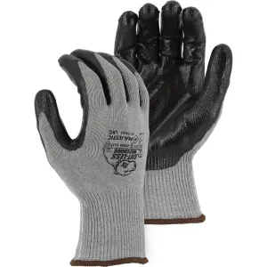 Cut Resistant Glove - KorPlex Blend. Flat Nitrile Palm Dip. High Cut Resistance (PK 12 Pairs) - Majestic