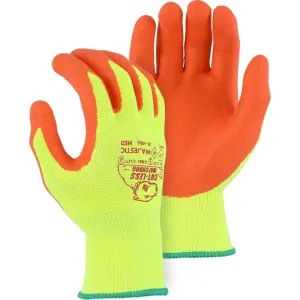 Cut Resistant Glove - KorPlex Blend. Foam Nitrile Palm Dip. High Visibility. Moderate Cut Resistance (PK 12 Pairs) - Majestic