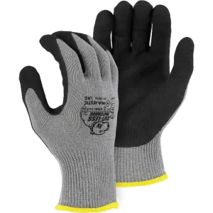 Cut Resistant Glove - KorPlex Blend. Sandy Nitrile Palm Dip. High Cut Resistance (PK 12 Pairs) - Majestic