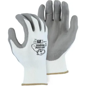 Cut Resistant Glove - KorPlex Blend. White Polyurethane Palm Dip. Light Cut Resistance (PK 12 Pairs) - Majestic