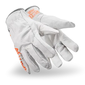 Cut Resistant Leather Drivers Glove - Chrome SLT 4066 - A7 (PK 12 Pairs) - HexArmor