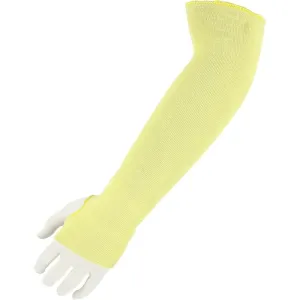 Cut Resistant Sleeve - 14 to 24 Inch Kevlar with Thumb Hole - Majestic