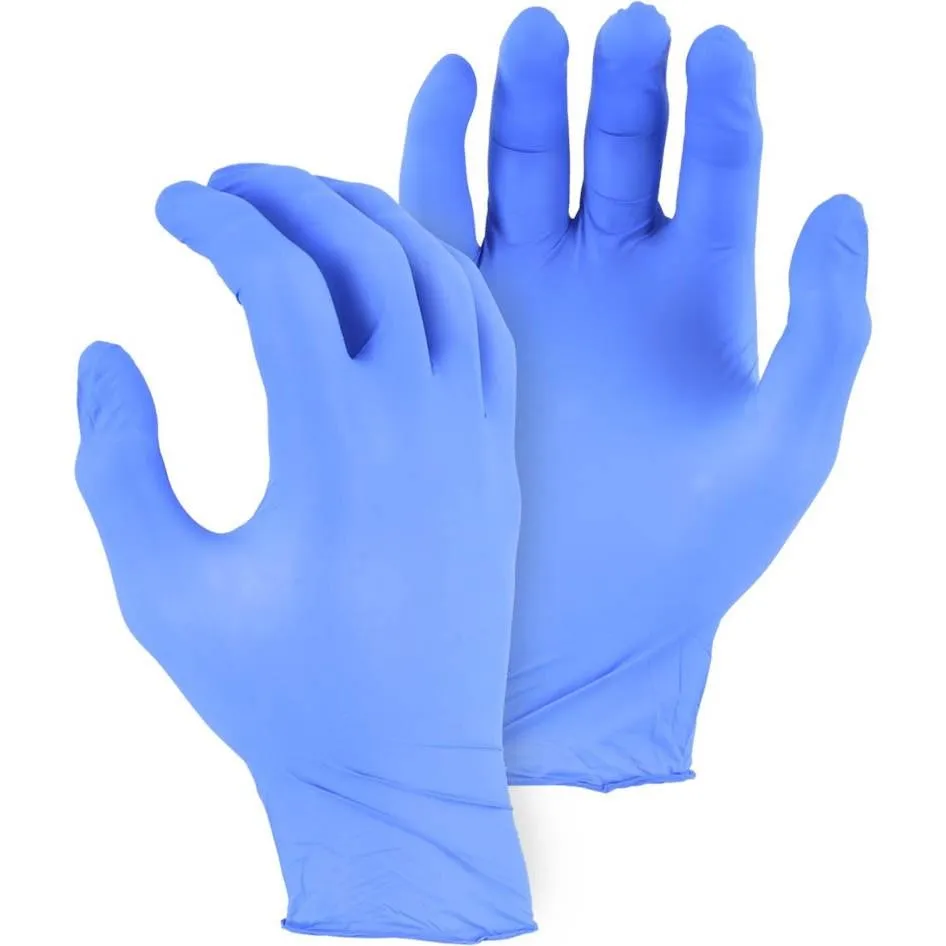 Disposable Gloves - 3 MIL Nitrile. Powder-Free. Textured. Ambidextrous. Rolled Cuff (1.000 Gloves)