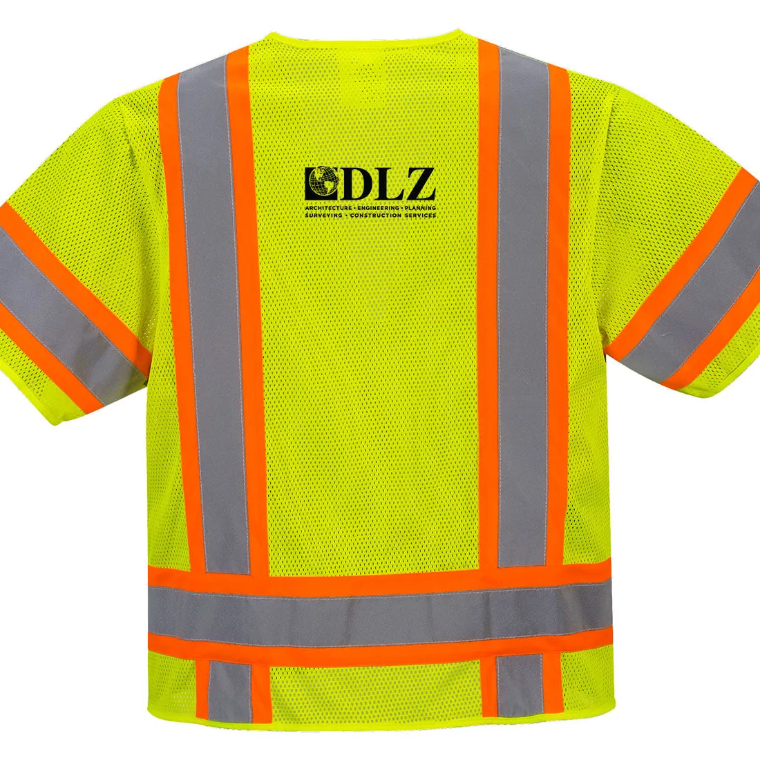 DLZ Logo - Aurora Hi-Vis Contrast Executive Vest Yellow