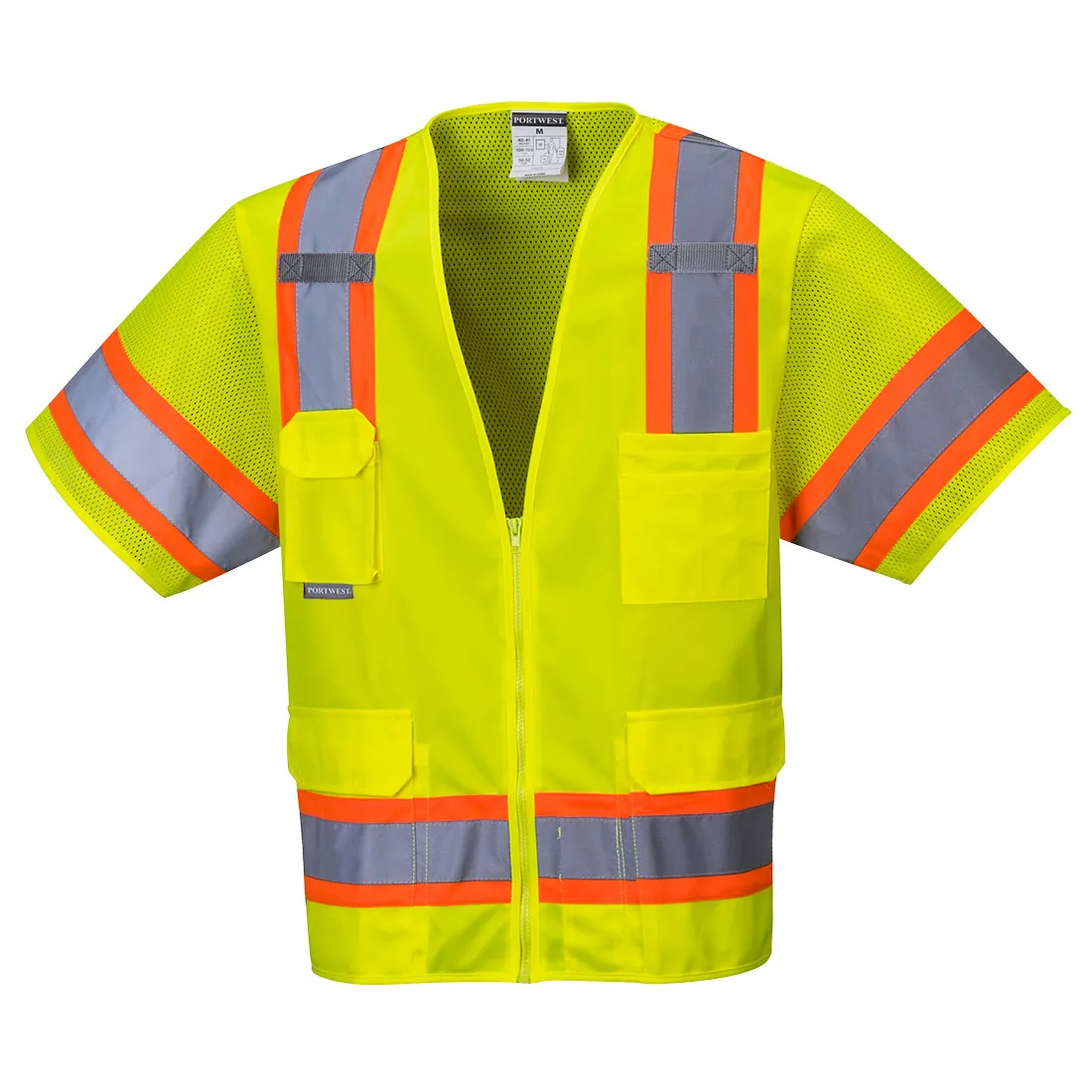 DLZ Logo - Aurora Hi-Vis Contrast Executive Vest Yellow