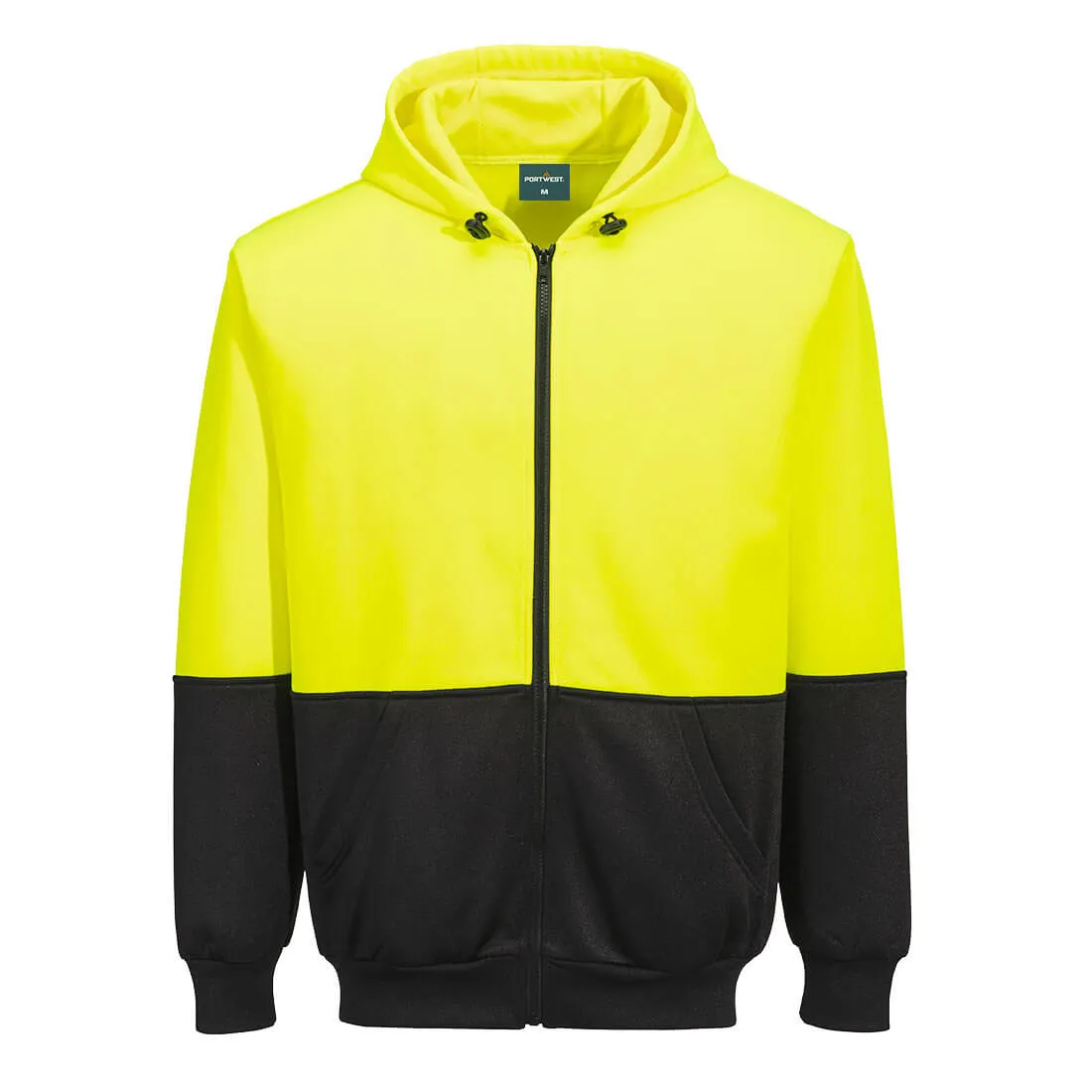 DLZ Logo - UB327 - Hi-Vis Two-Tone Zip Hoodie - Portwest