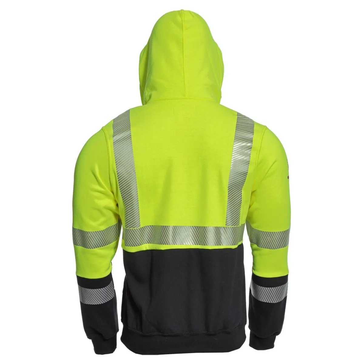 Drifire FR HV Yellow/Navy Zipper Hoodie - Type R Class 3. CAT 2