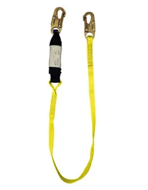 EA Lanyard - 3. 4. or 6 ft.. Zorber Pack. Select Connectors