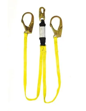 EA Lanyard - 4. 5. or 6 ft. Twin Leg. Zorber Pack. Select Connectors