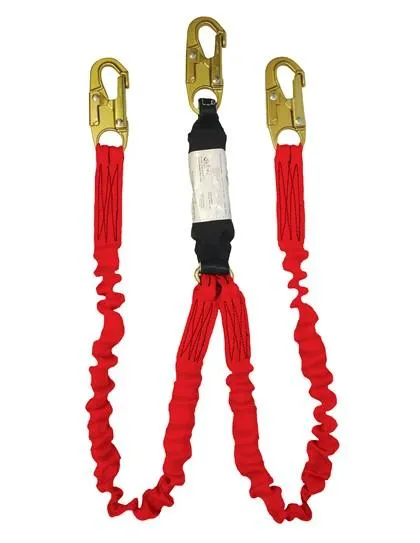 EA Lanyard - 6 ft. Single or Twin Leg. Zorber Pack. Flex Web. Select Connectors