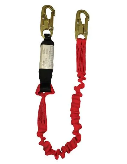 EA Lanyard - 6 ft. Single or Twin Leg. Zorber Pack. Flex Web. Select Connectors