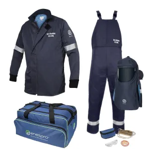 Enespro 55 Cal Arc Flash Kit (CAT 4) - Jacket/Bib. Dual Fan Hood