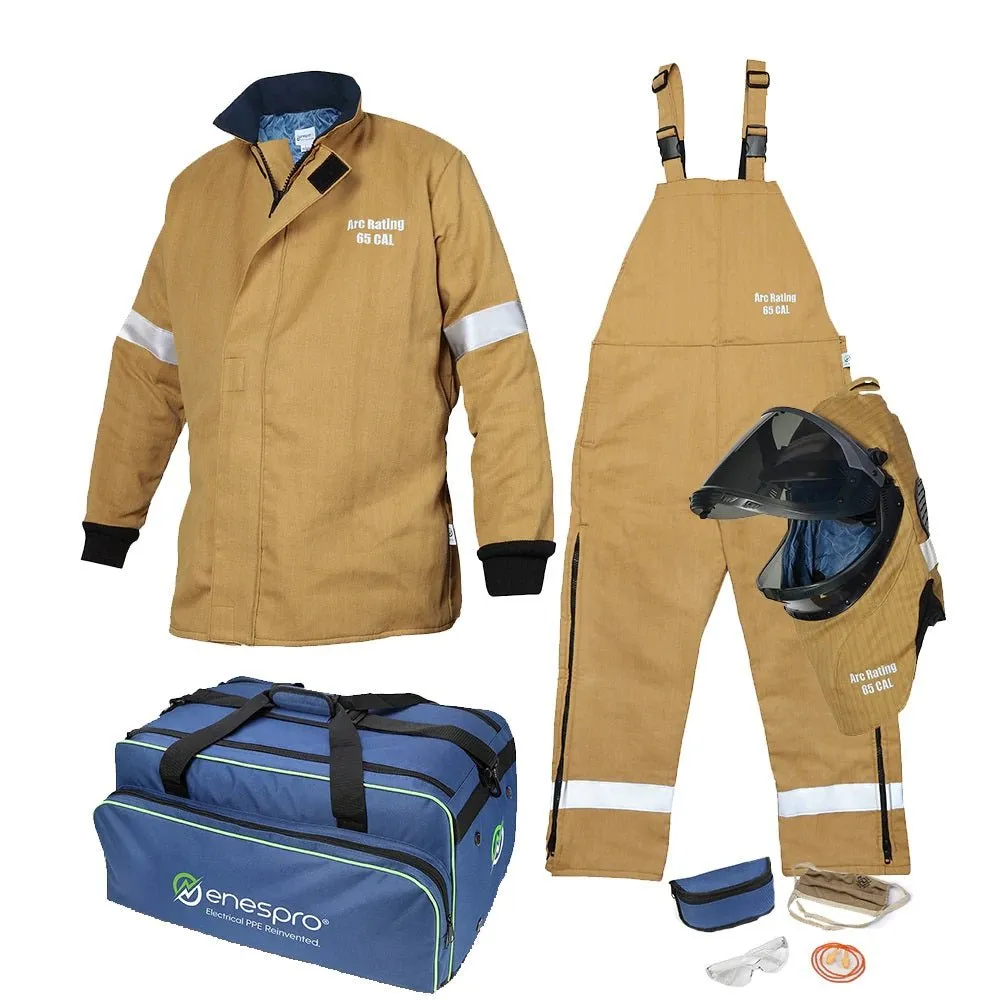 Enespro 65 Cal Arc Flash Kit (CAT 4) - Jacket/Bib. VLF Hood