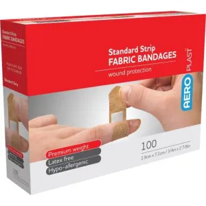 Fabric Strip Bandages - 3/4 Inch x 3 Inch - First Aid Kit Refills (PK 1.200 Bandages)