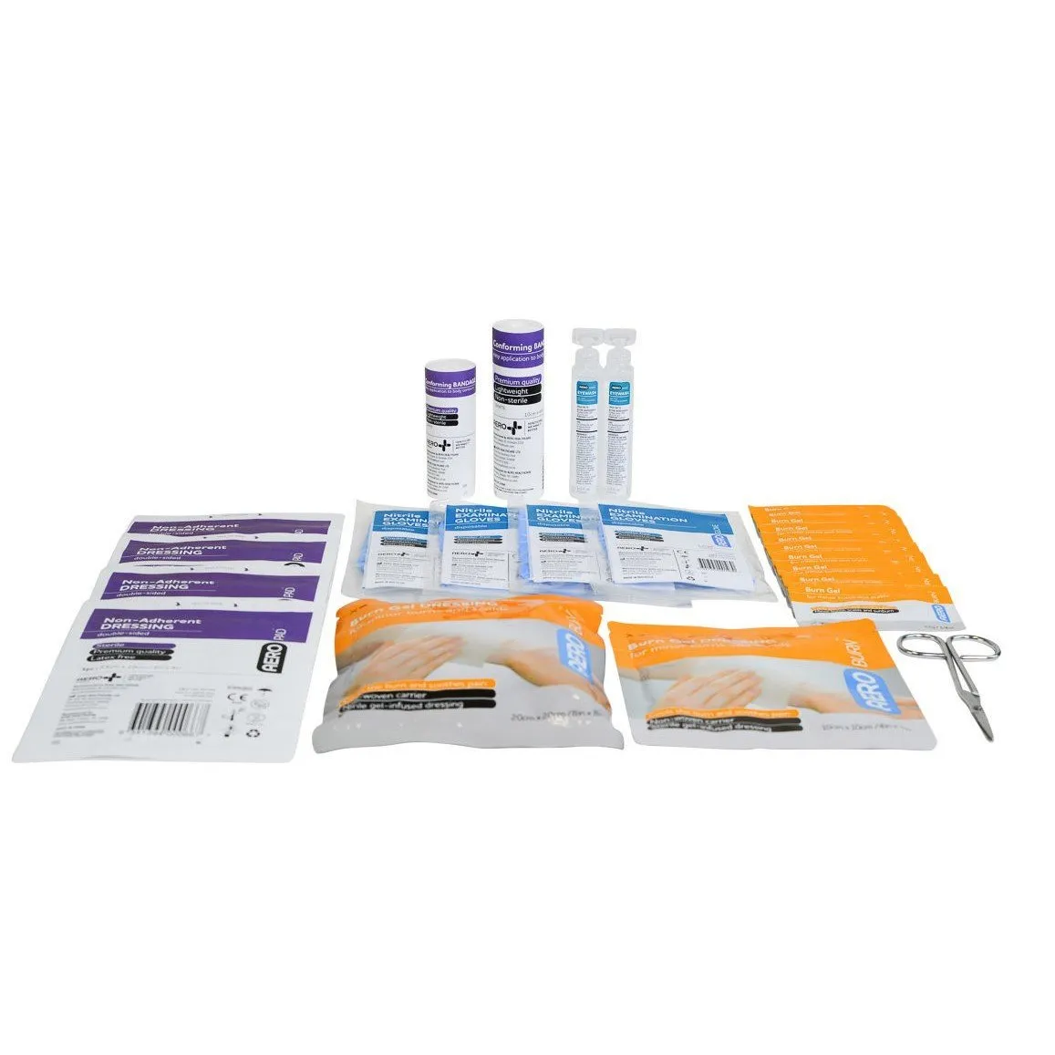 First Aid Kit for Burns - 10 People. 26 PCS. Weatherproof Case
