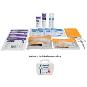 First Aid Kit for Burns - 10 People. 26 PCS. Weatherproof Case