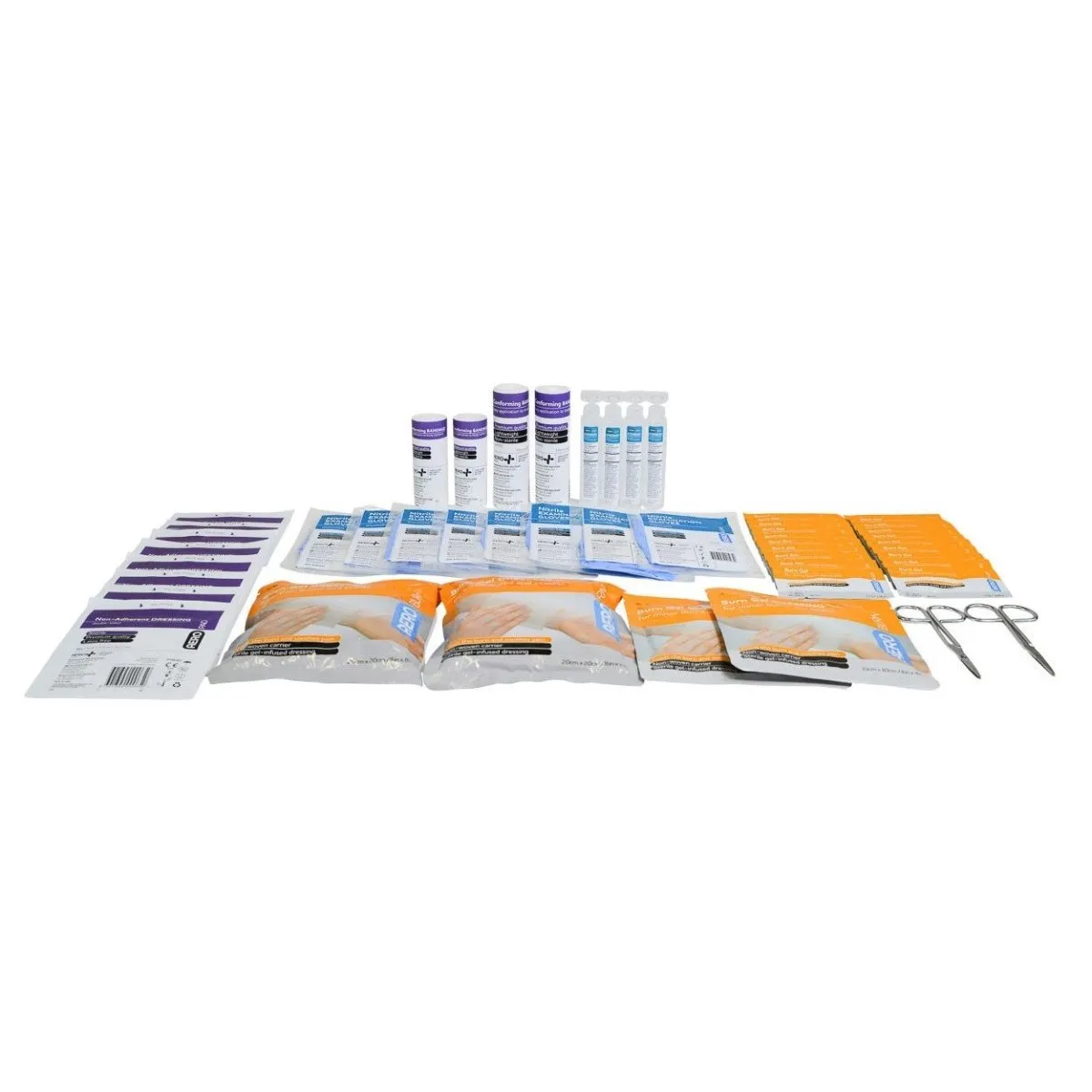 First Aid Kit for Burns - 25 People. 51 PCS. Weatherproof Case