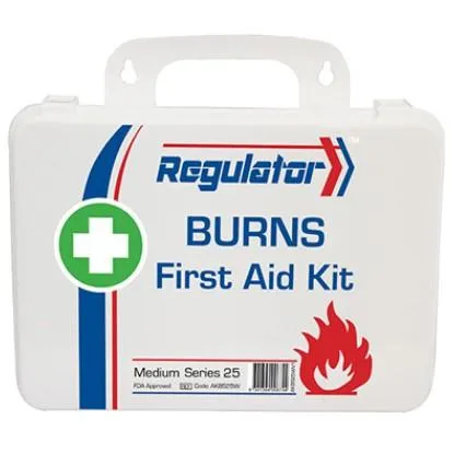 First Aid Kit for Burns - 25 People. 51 PCS. Weatherproof Case