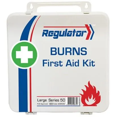 First Aid Kit for Burns - 50 People. 76 PCS. Weatherproof Case