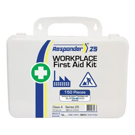 First Aid Kit for Wounds. Burns. and CPR - 25 People. Class A. 110 PCS. Various Cases