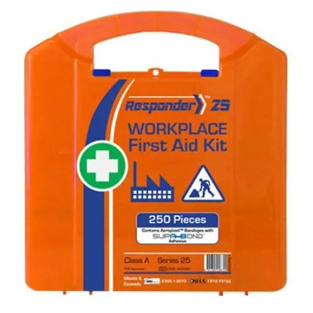 First Aid Kit for Wounds. Burns. and CPR - 25 People. Class A. 110 PCS. Various Cases